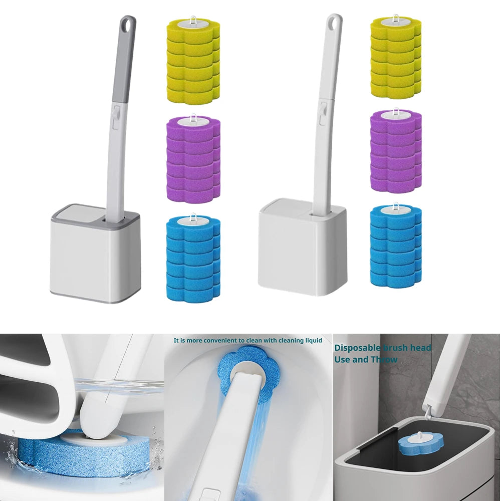 Kit Cepillo Desechable para Inodoro - Limpieza Higiénica sin Contacto