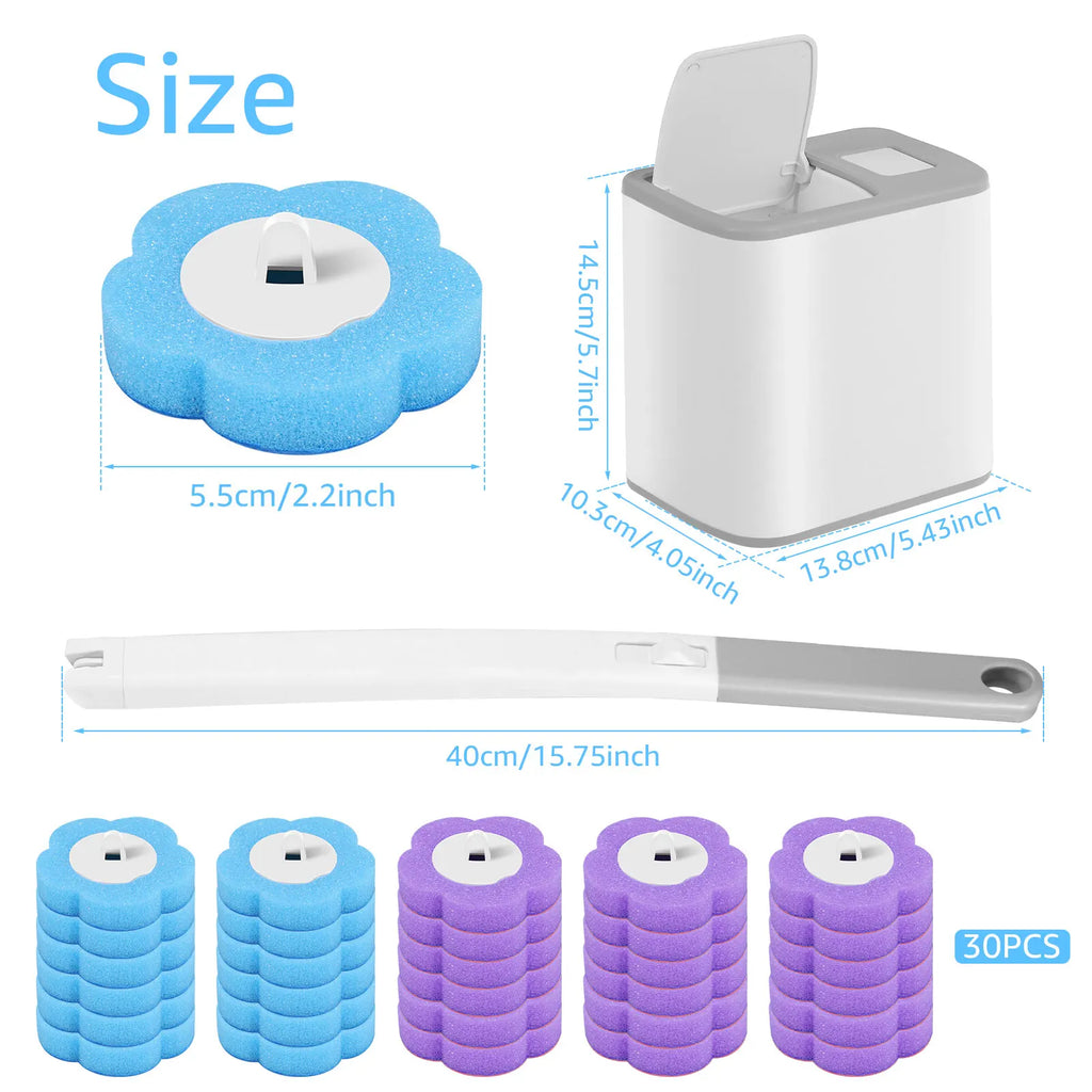 Kit Cepillo Desechable para Inodoro - Limpieza Higiénica sin Contacto