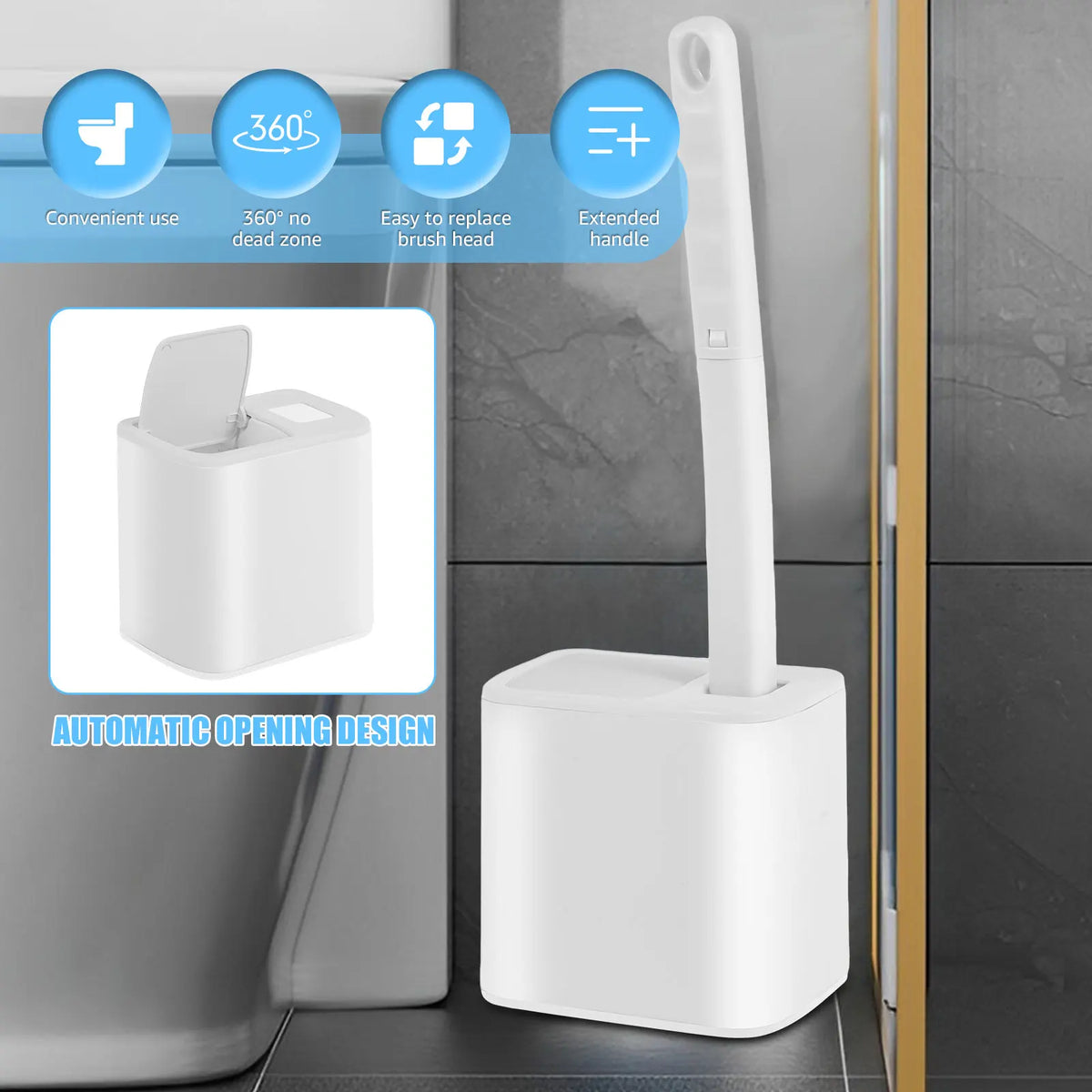 Kit Cepillo Desechable para Inodoro - Limpieza Higiénica sin Contacto