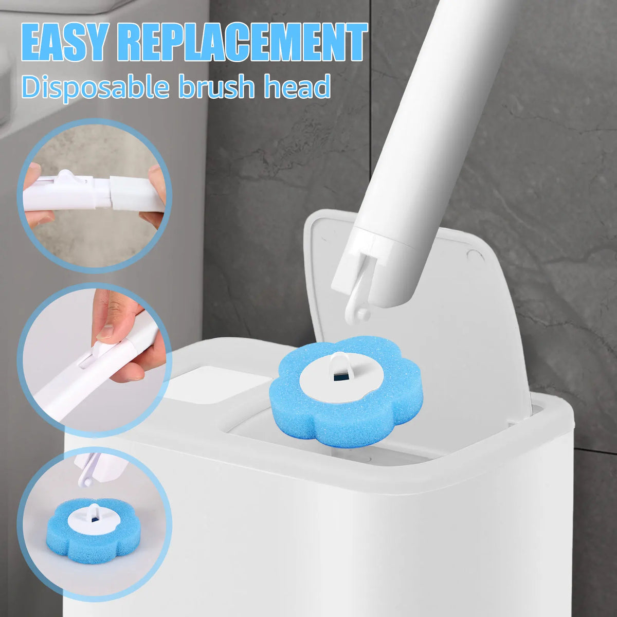 Kit Cepillo Desechable para Inodoro - Limpieza Higiénica sin Contacto