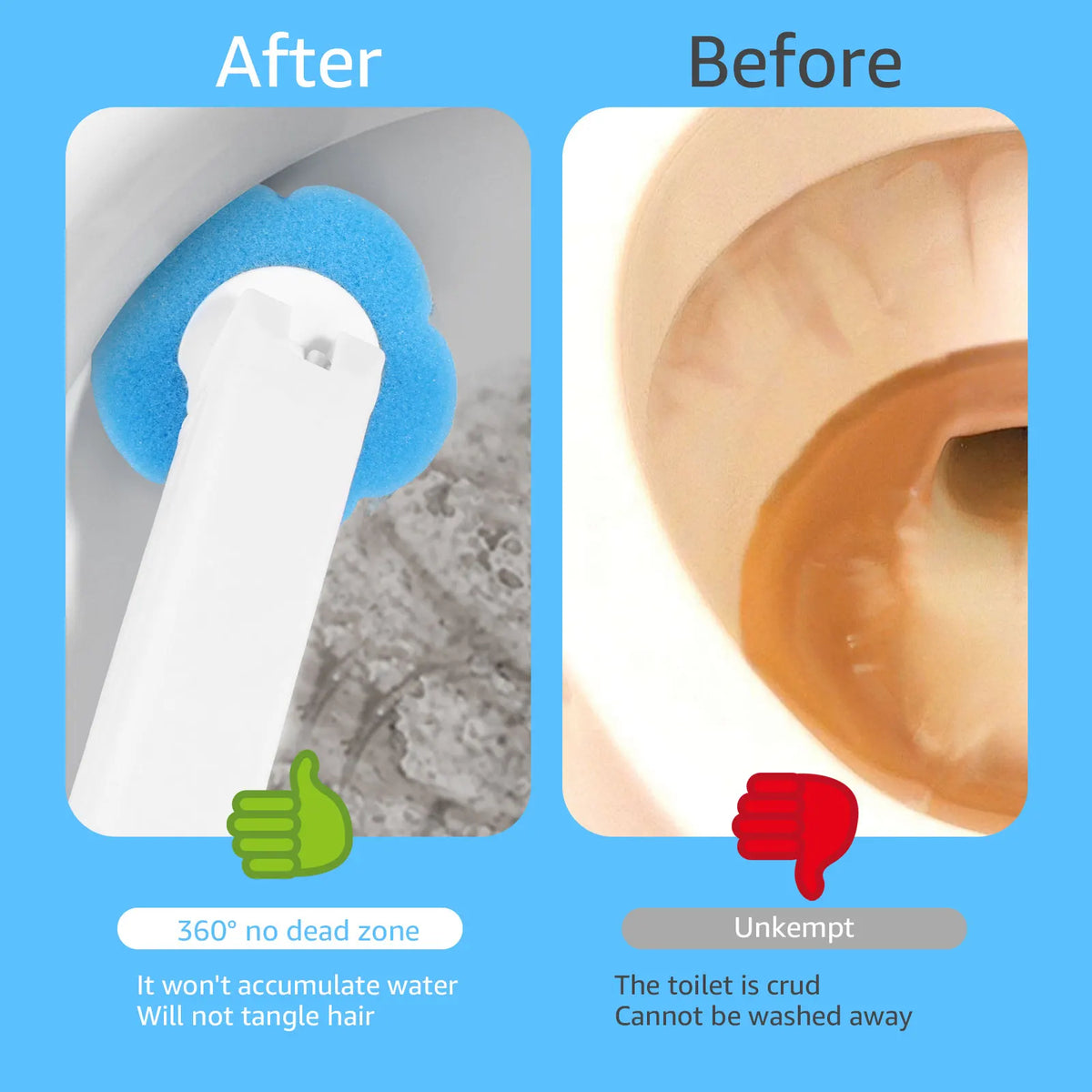 Kit Cepillo Desechable para Inodoro - Limpieza Higiénica sin Contacto